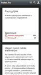 Mobile Screenshot of frater.hu
