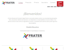 Tablet Screenshot of frater.edu.mx